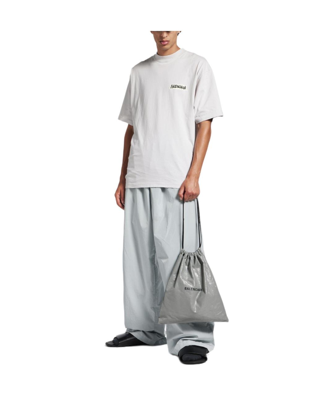 BALENCIAGA Белая футболка, фото 5