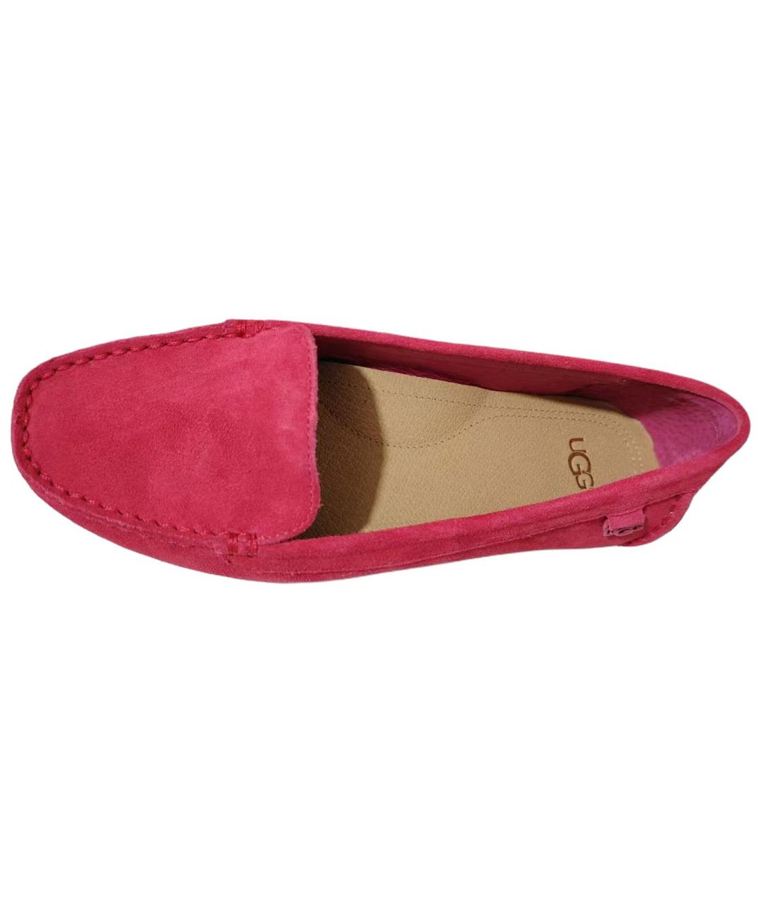 UGG AUSTRALIA Розовые кожаные мокасины, фото 4