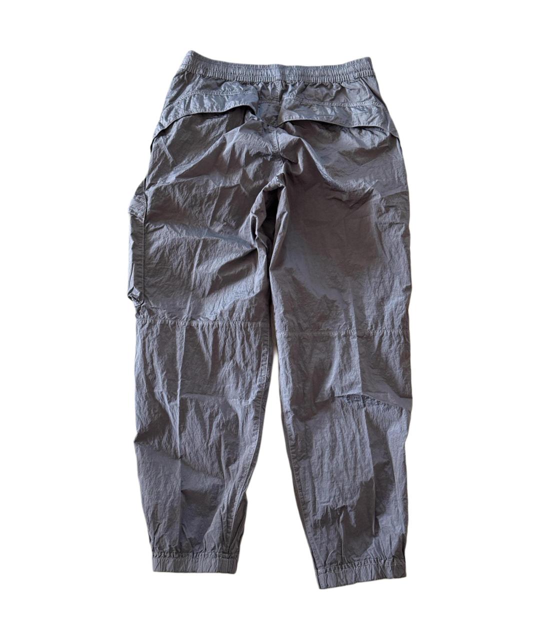 STONE ISLAND Серые прямые брюки, фото 2