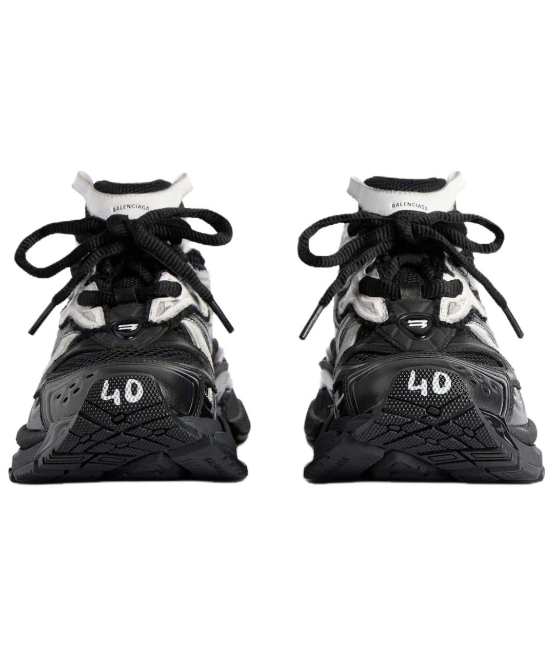 BALENCIAGA Черные высокие кроссовки / кеды, фото 4