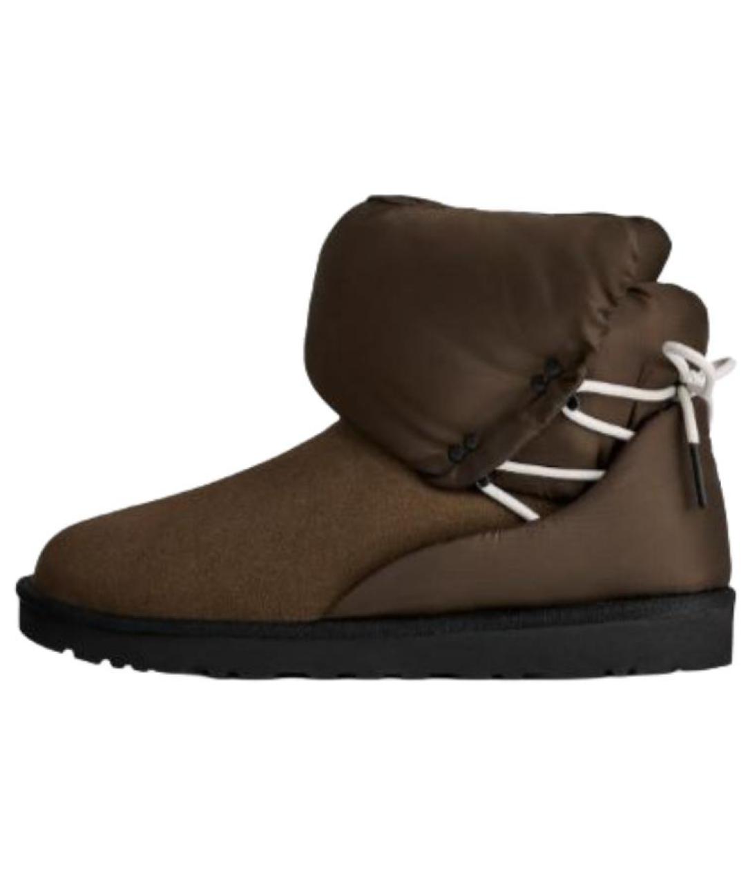 UGG AUSTRALIA Коричневые кожаные ботинки, фото 5