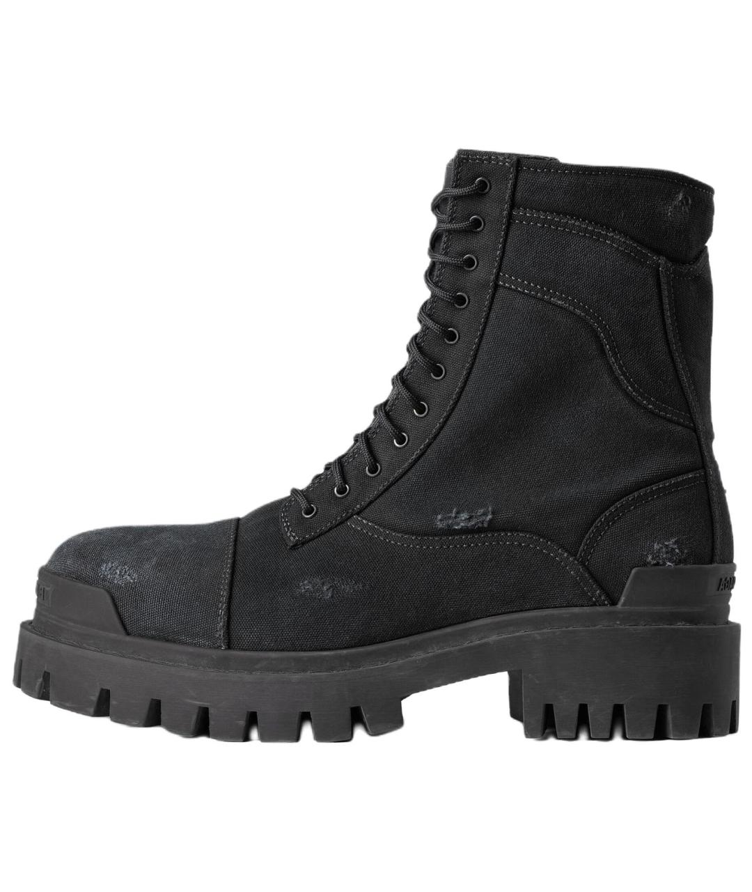 BALENCIAGA Черные высокие ботинки, фото 2