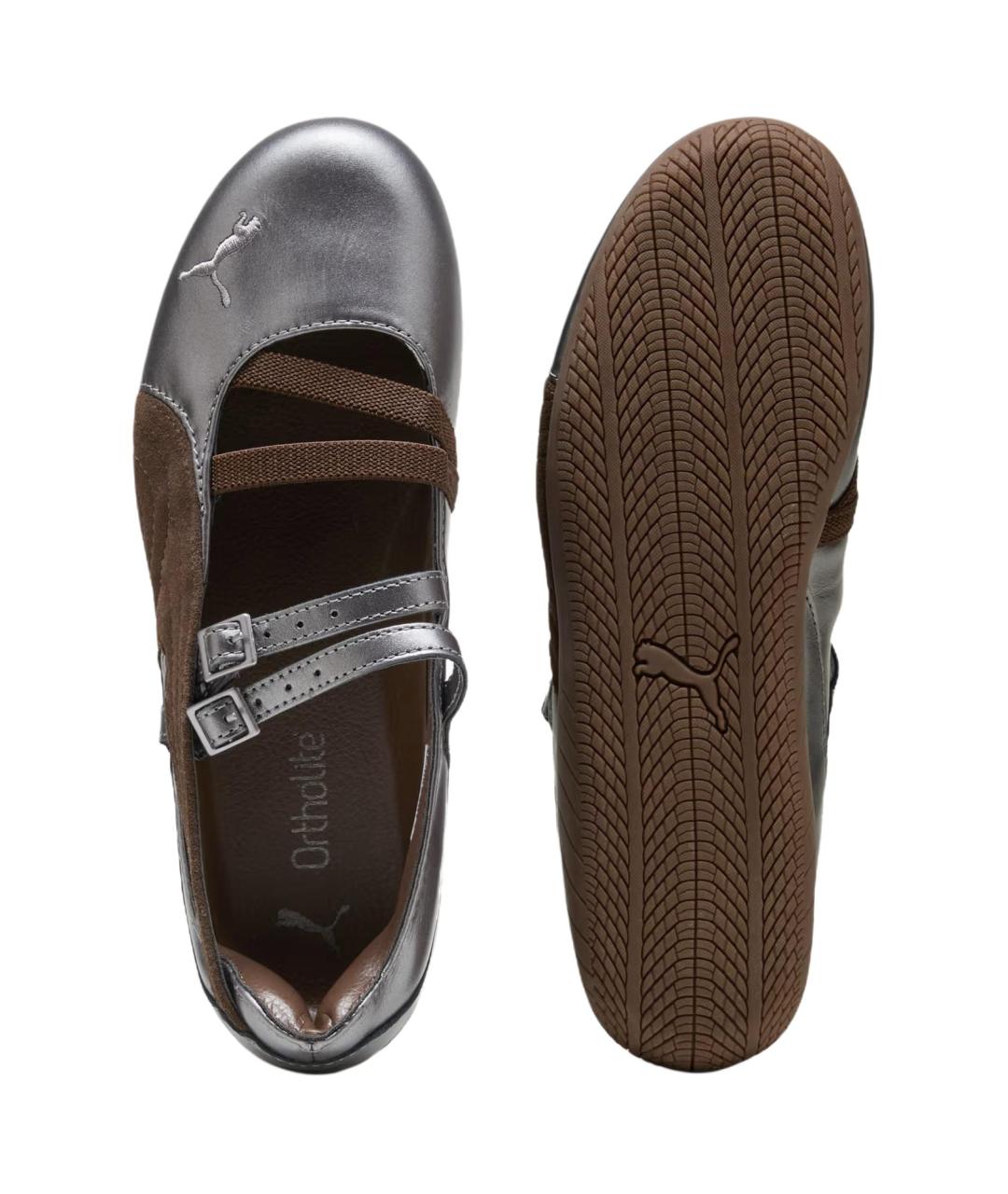 PUMA Коричневые балетки, фото 4