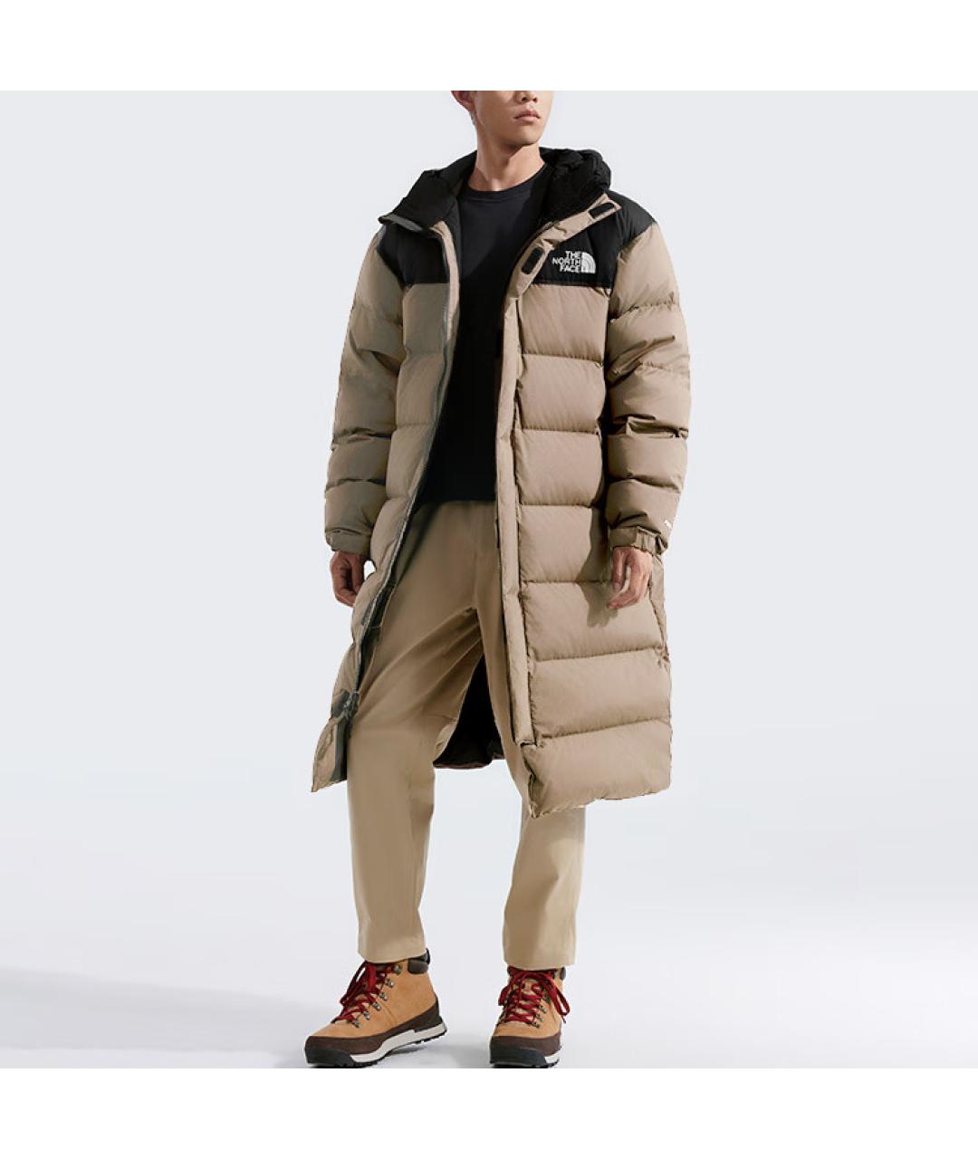 THE NORTH FACE Коричневый пуховик, фото 2