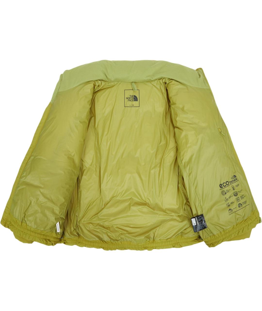 THE NORTH FACE Салатовый полиамидовый пуховик, фото 3