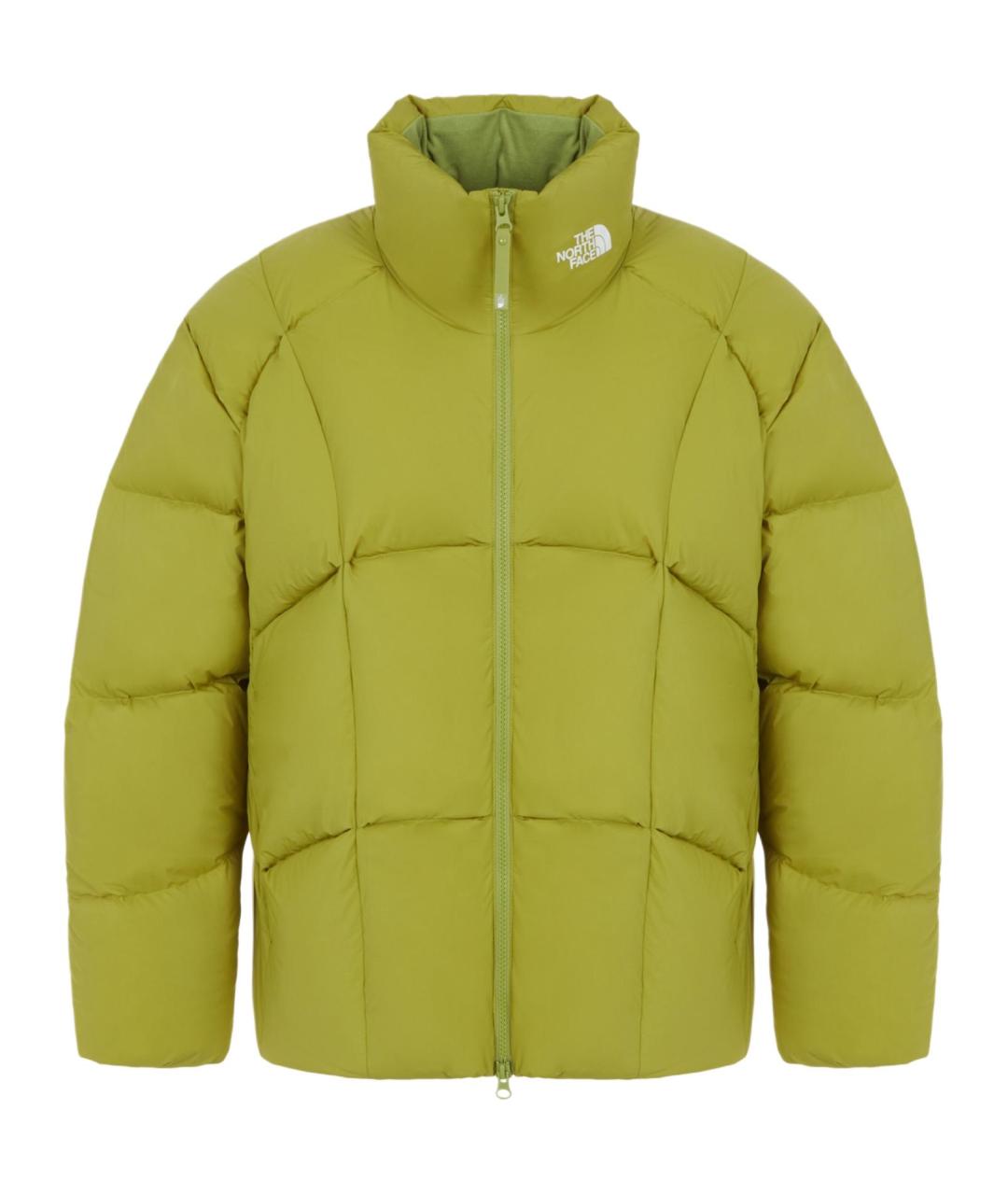 THE NORTH FACE Салатовый полиамидовый пуховик, фото 1