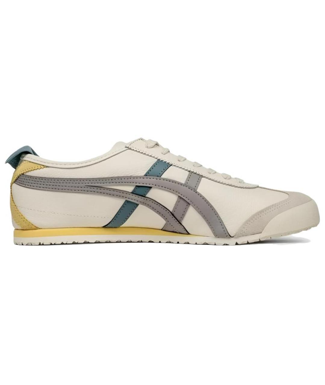 ONITSUKA TIGER Бежевые кожаные кеды, фото 1