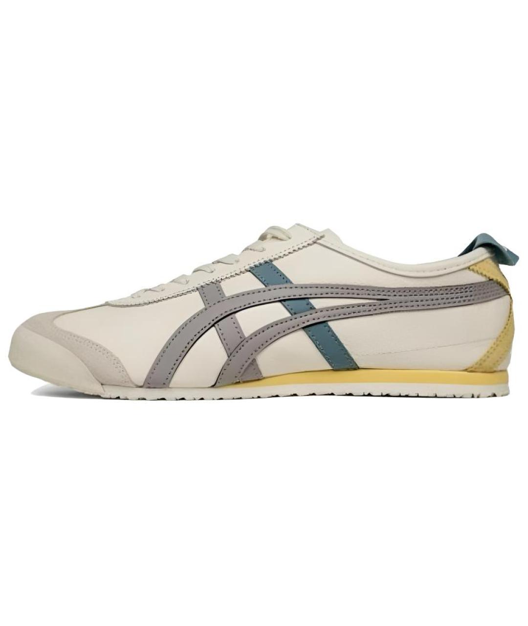 ONITSUKA TIGER Бежевые кожаные кеды, фото 2