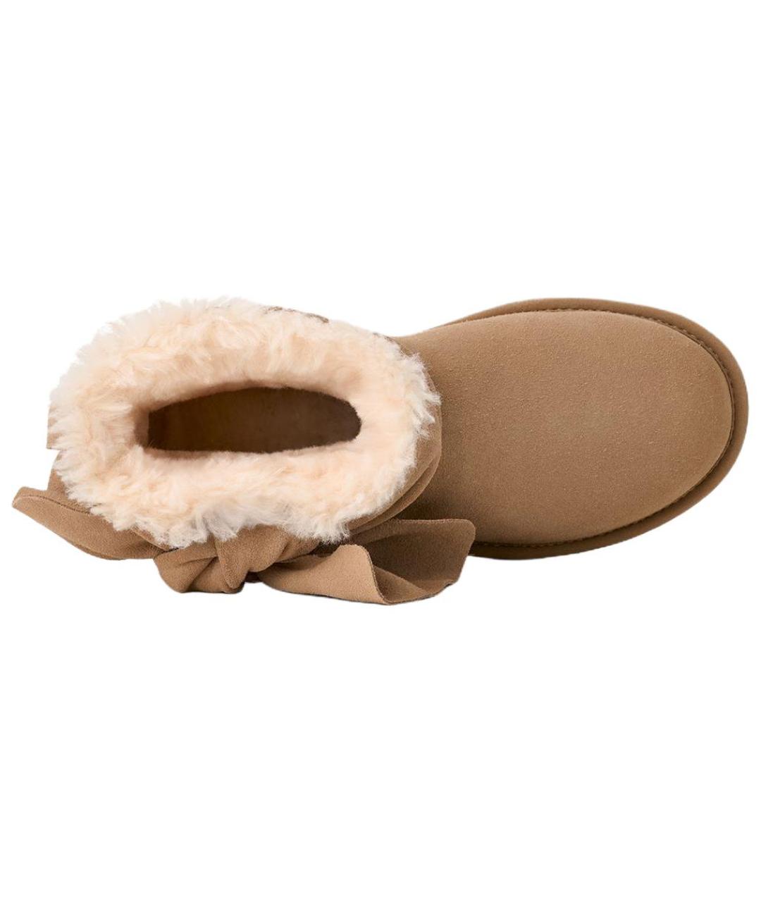 UGG AUSTRALIA Коричневые нубуковые ботинки, фото 4