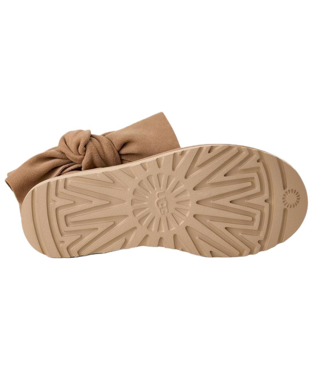 UGG AUSTRALIA Коричневые нубуковые ботинки, фото 5