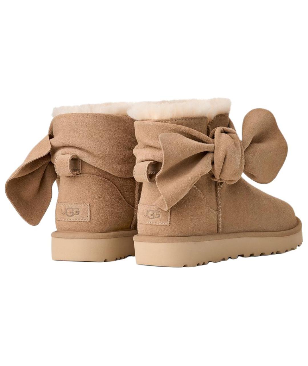 UGG AUSTRALIA Коричневые нубуковые ботинки, фото 3