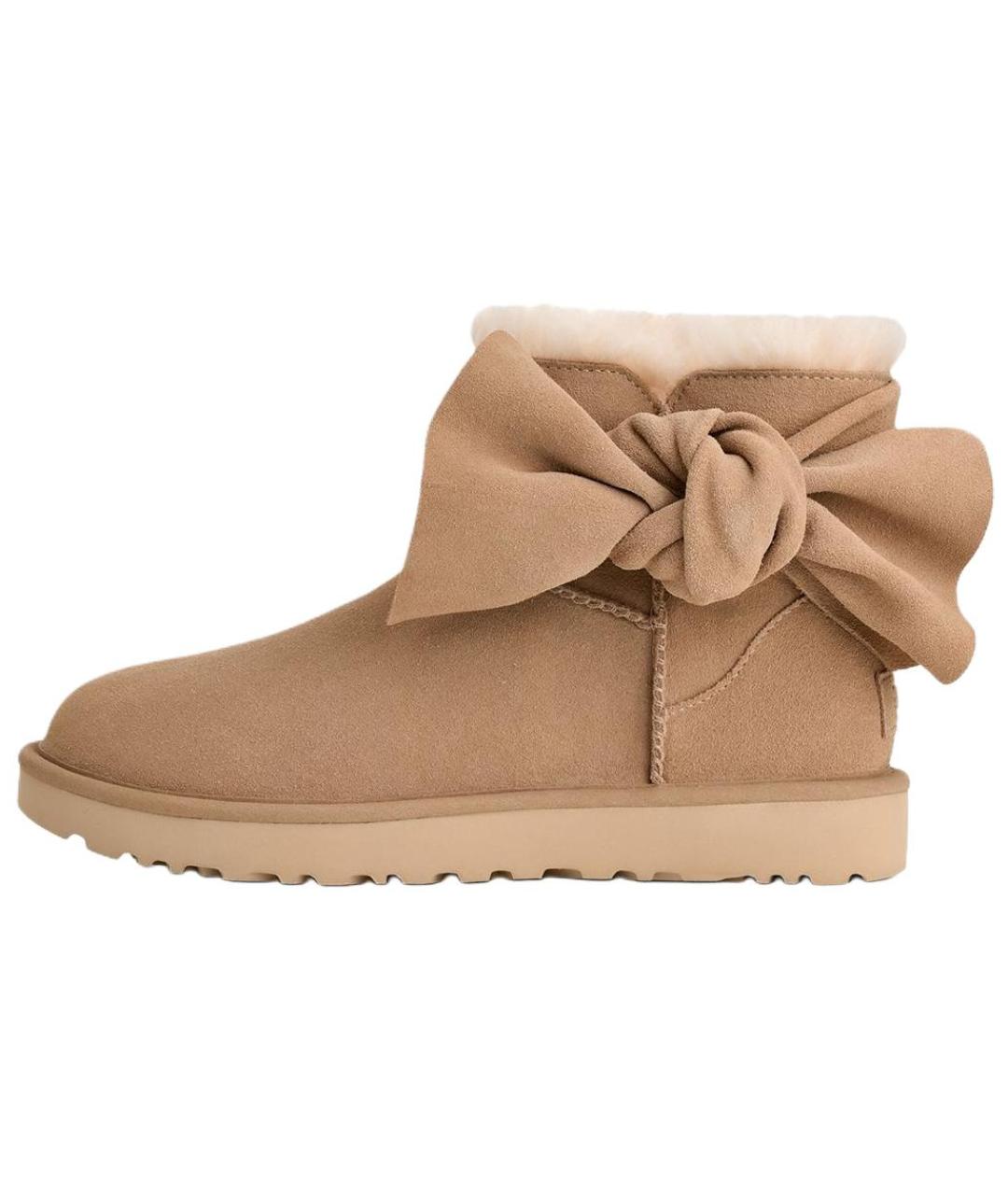 UGG AUSTRALIA Коричневые нубуковые ботинки, фото 6