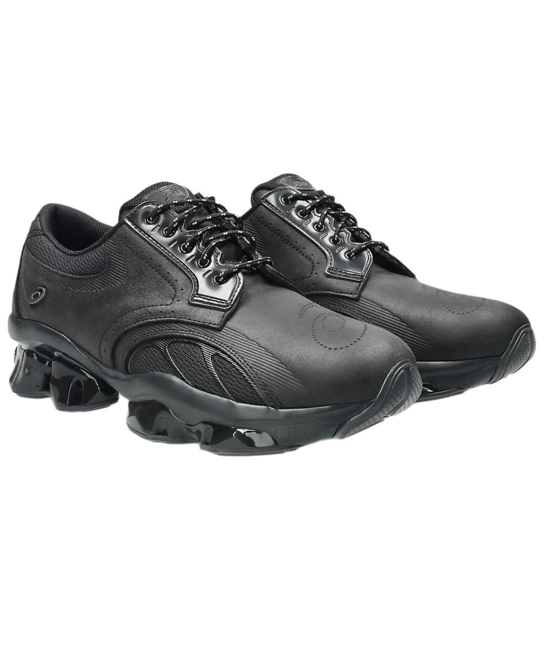 ASICS Черные кожаные кроссовки, фото 4