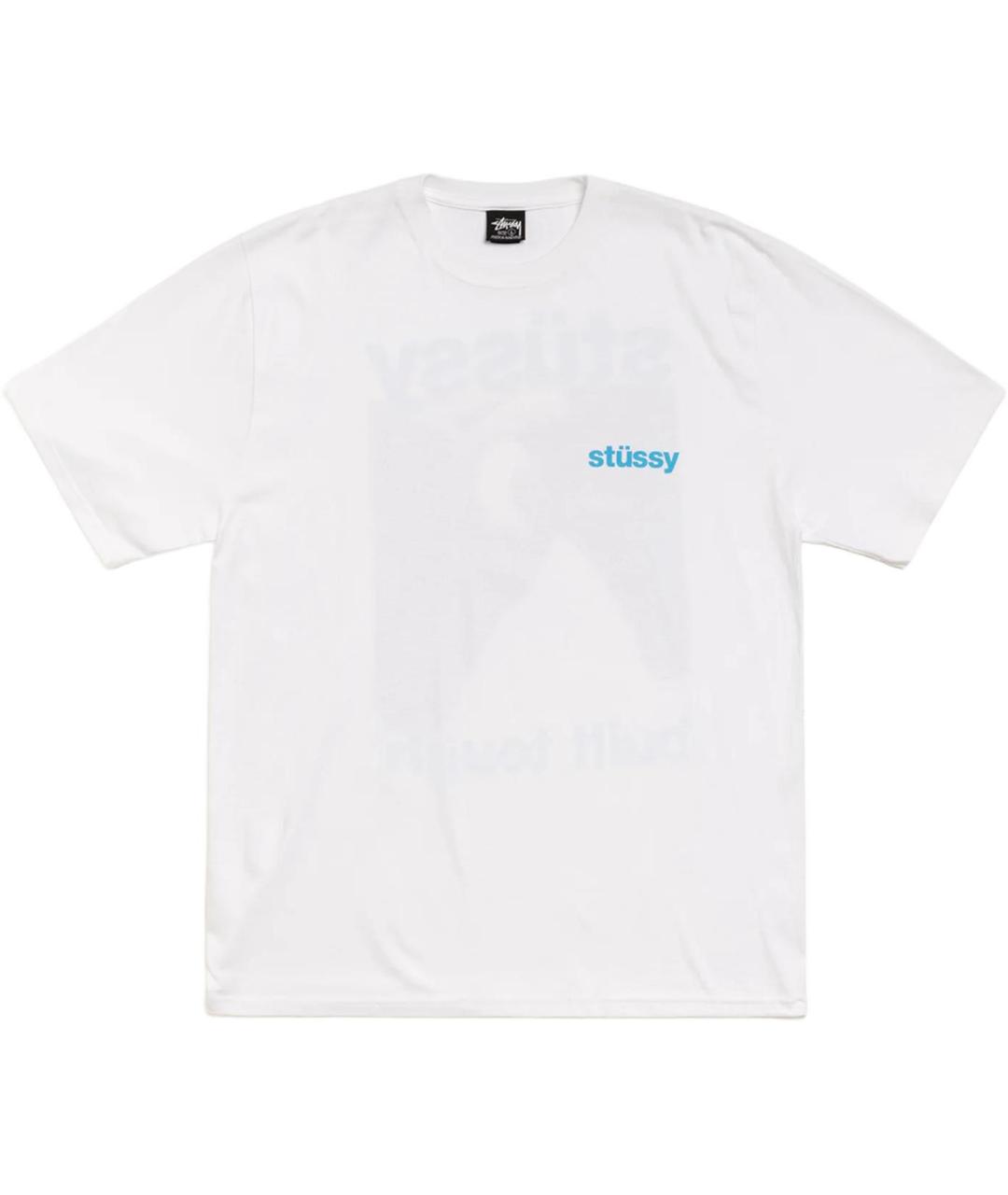 STUSSY Белая футболка, фото 1