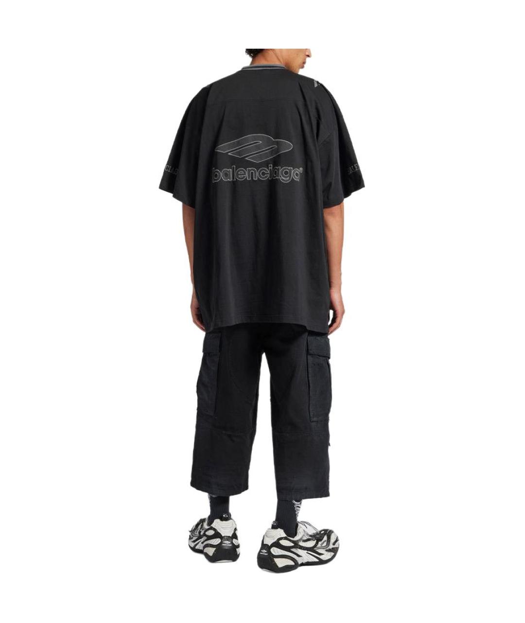 BALENCIAGA Черная футболка, фото 4