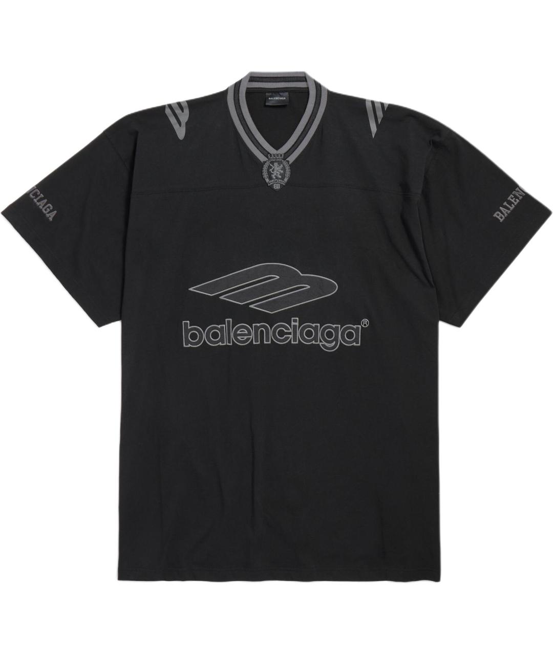 BALENCIAGA Черная футболка, фото 1