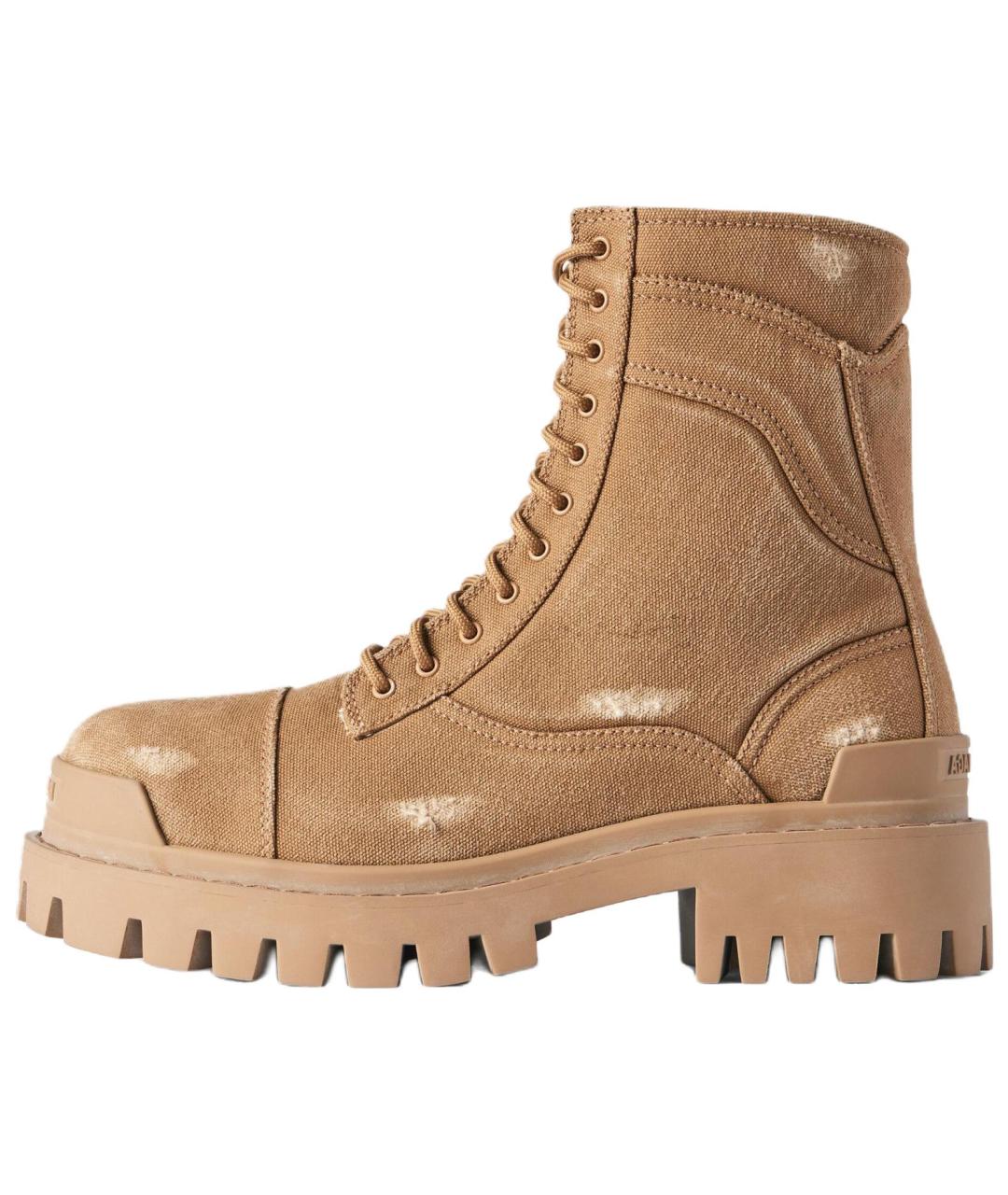 BALENCIAGA Коричневые высокие ботинки, фото 2