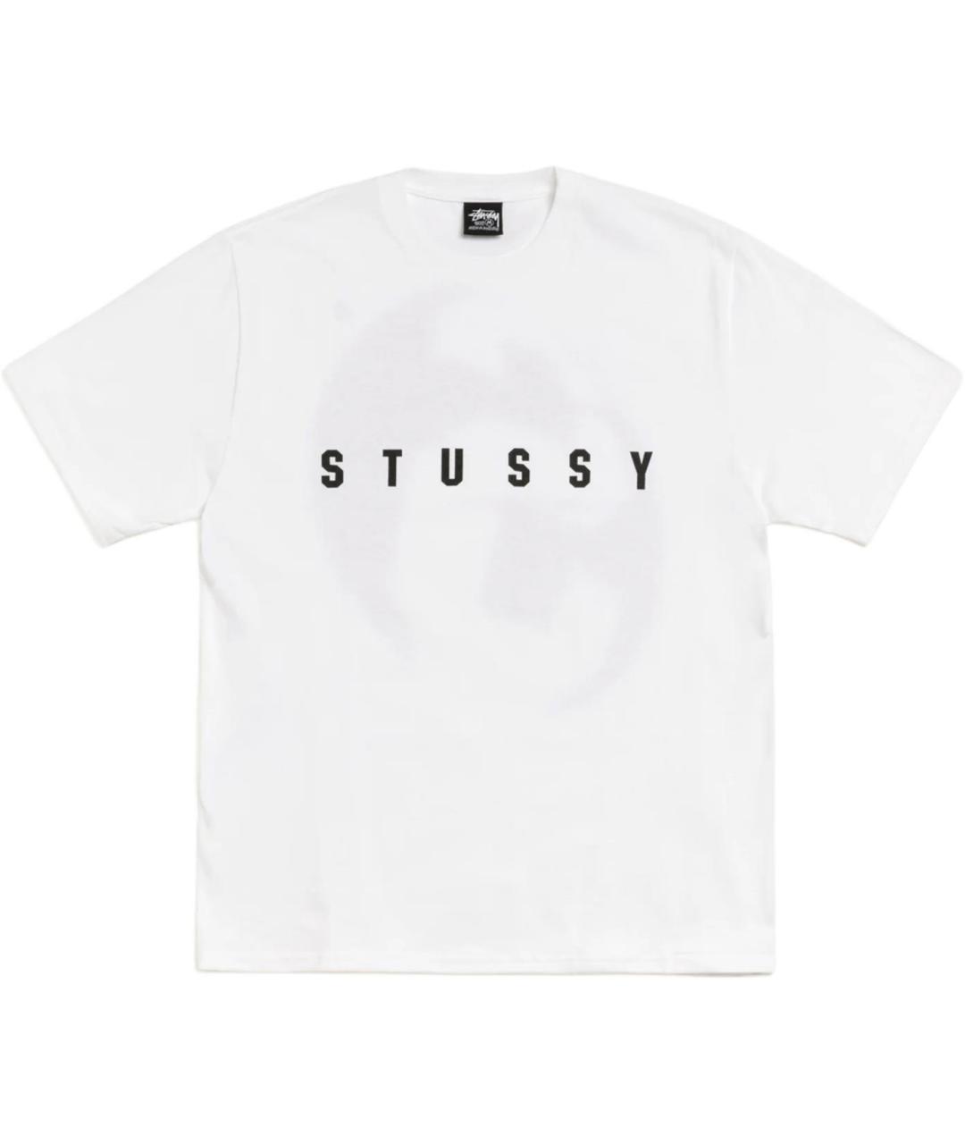 STUSSY Белая футболка, фото 1
