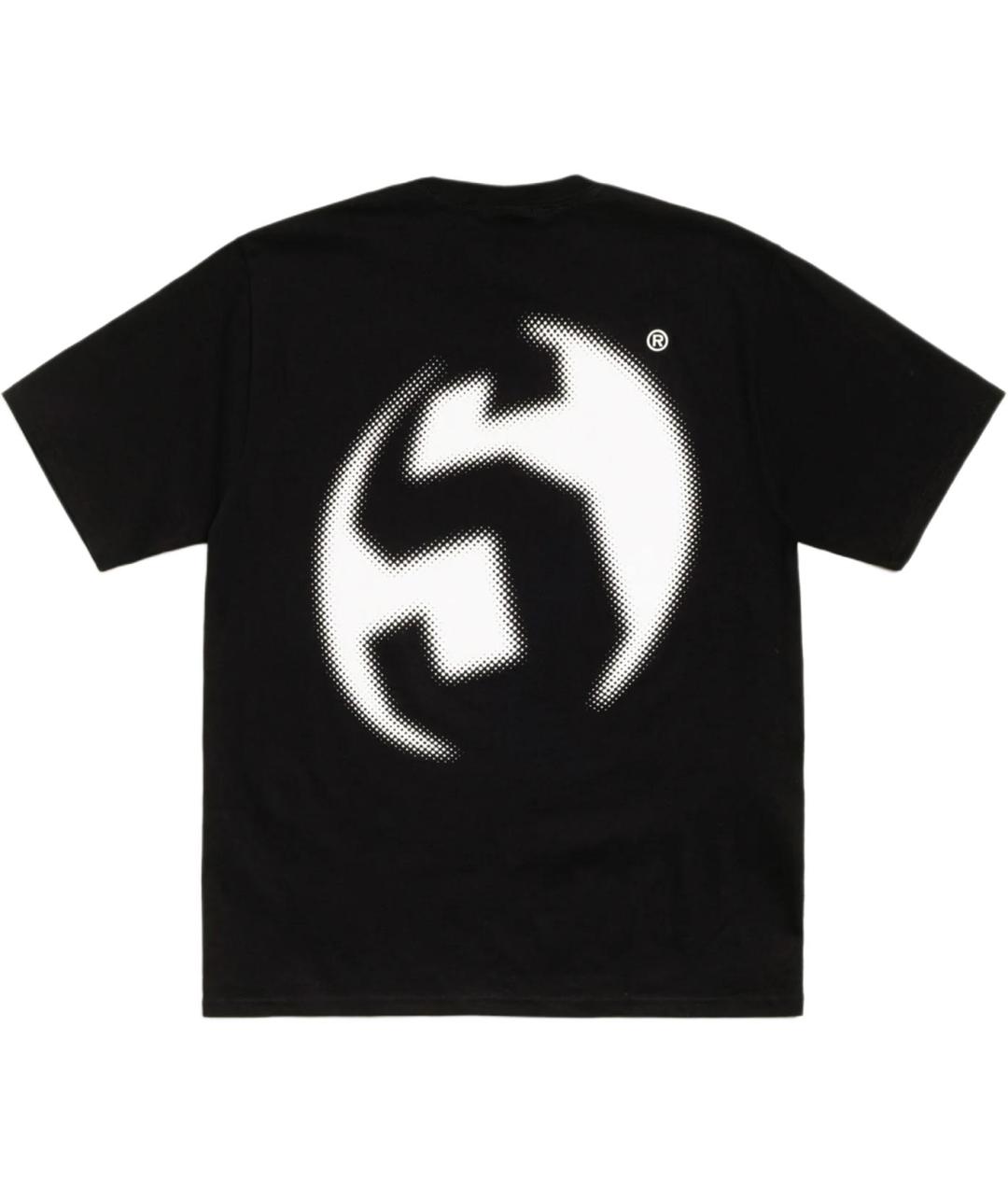 STUSSY Черная хлопковая футболка, фото 2