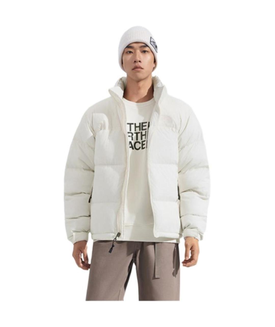 THE NORTH FACE Белый полиамидовый пуховик, фото 2