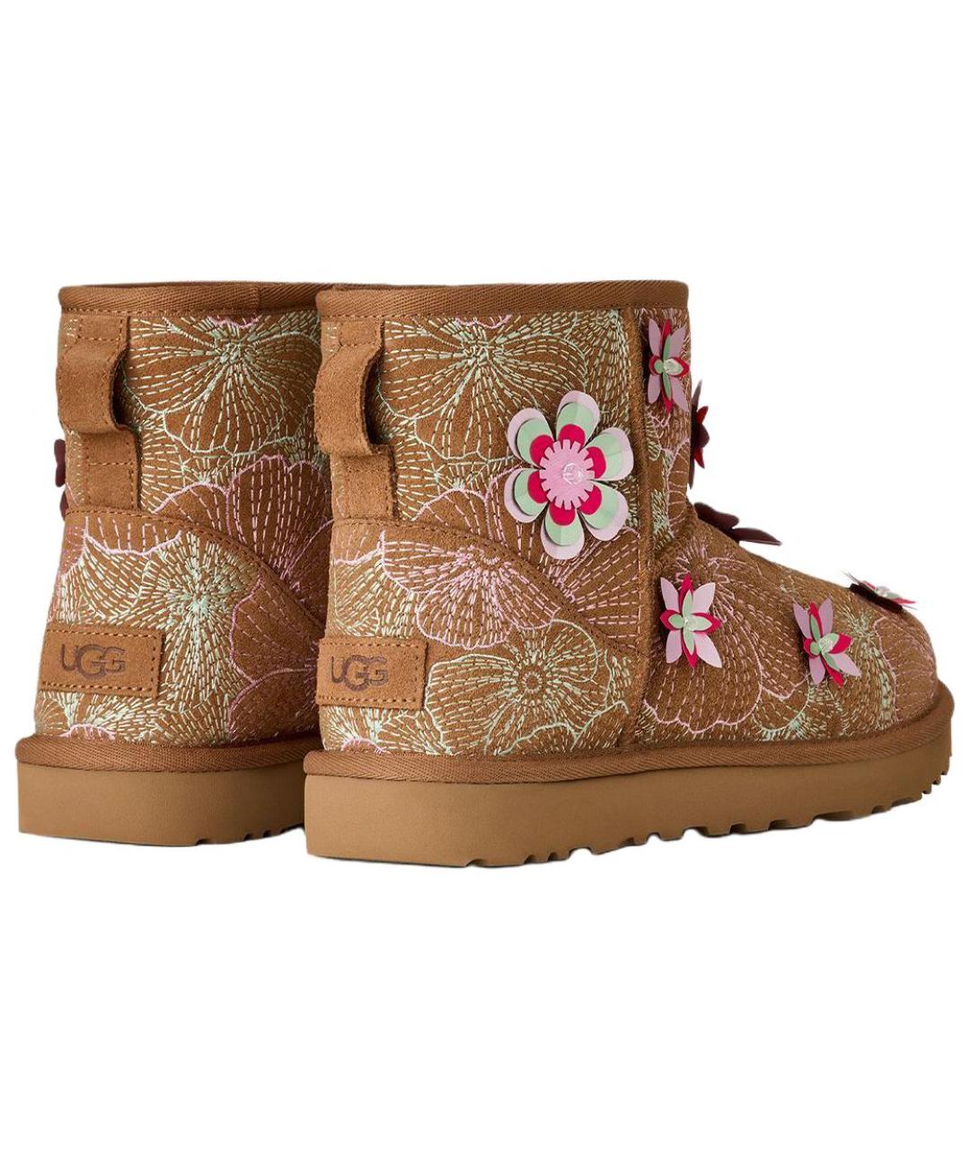 UGG Коричневые нубуковые ботинки, фото 3
