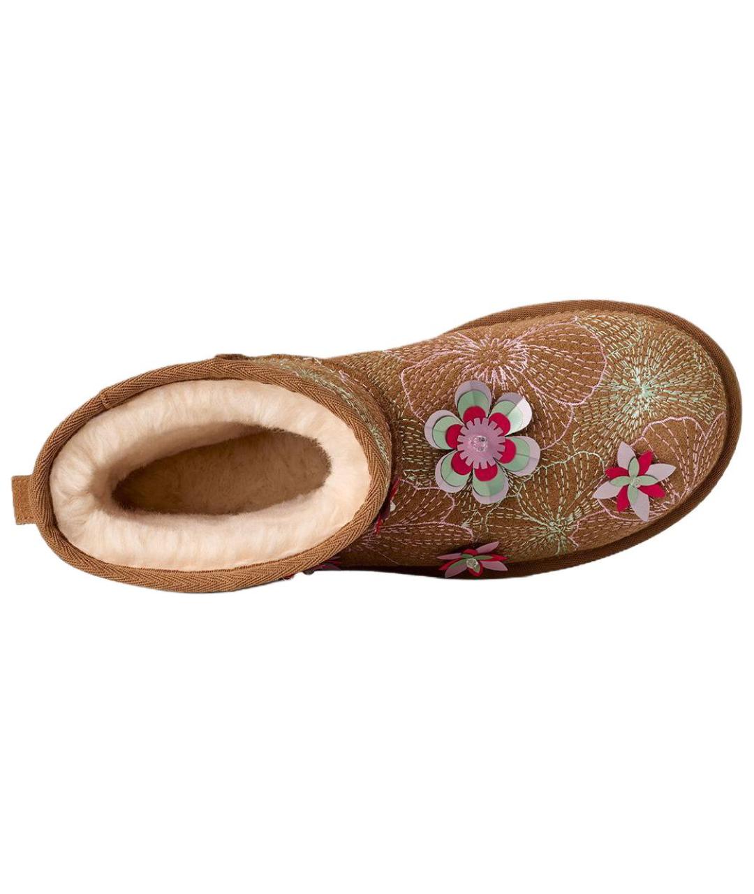 UGG Коричневые нубуковые ботинки, фото 4