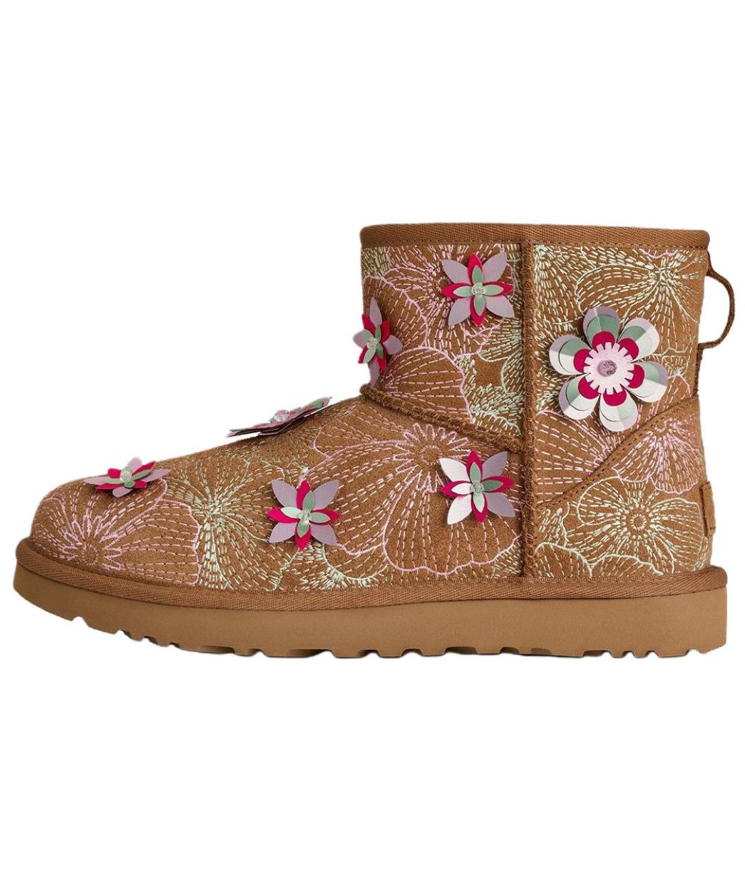 UGG Коричневые нубуковые ботинки, фото 6