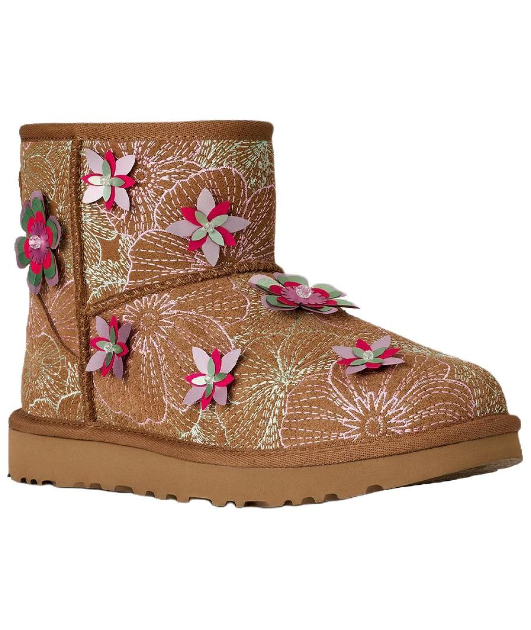 UGG Коричневые нубуковые ботинки, фото 2