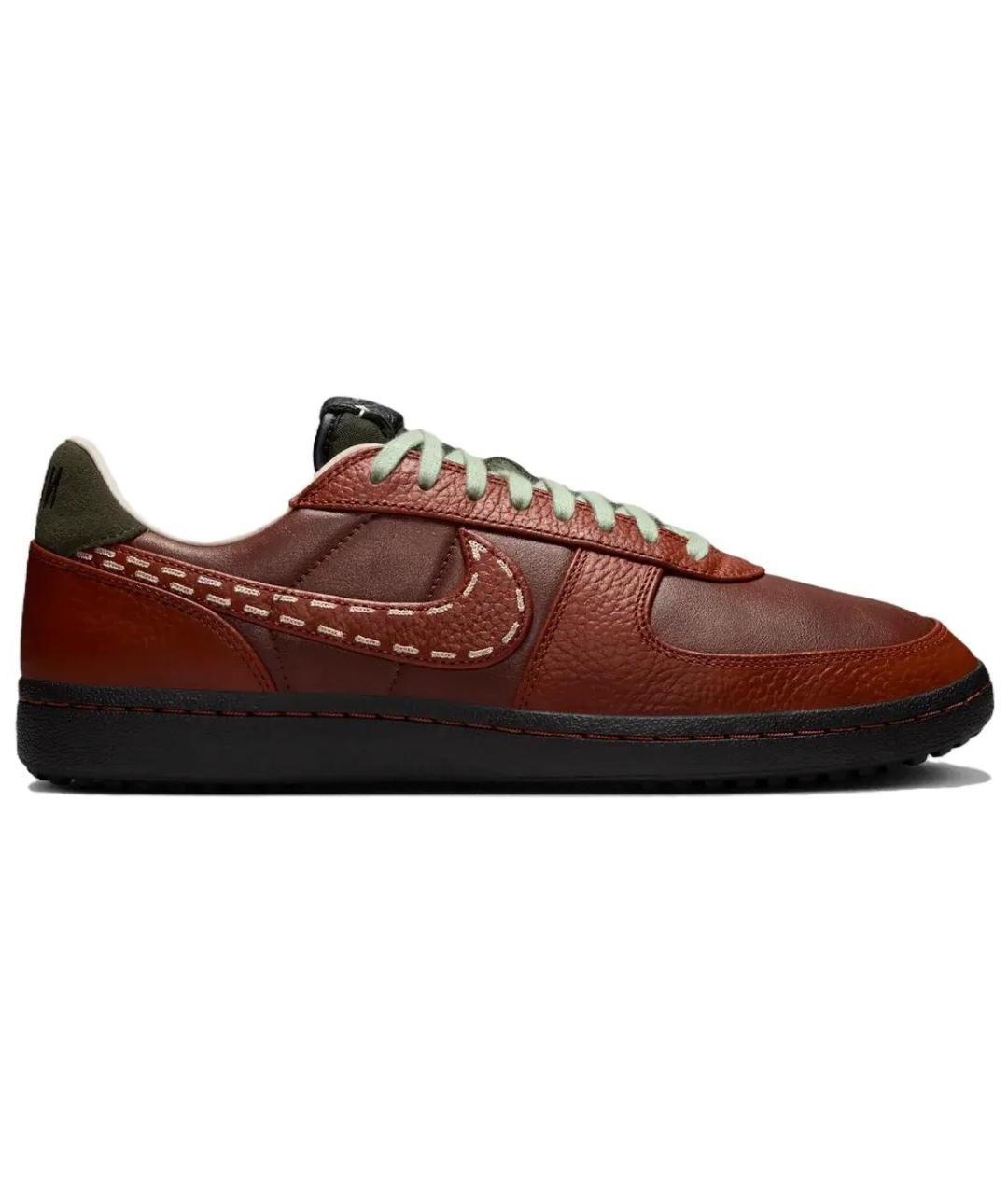 NIKE Коричневые кожаные кроссовки, фото 1