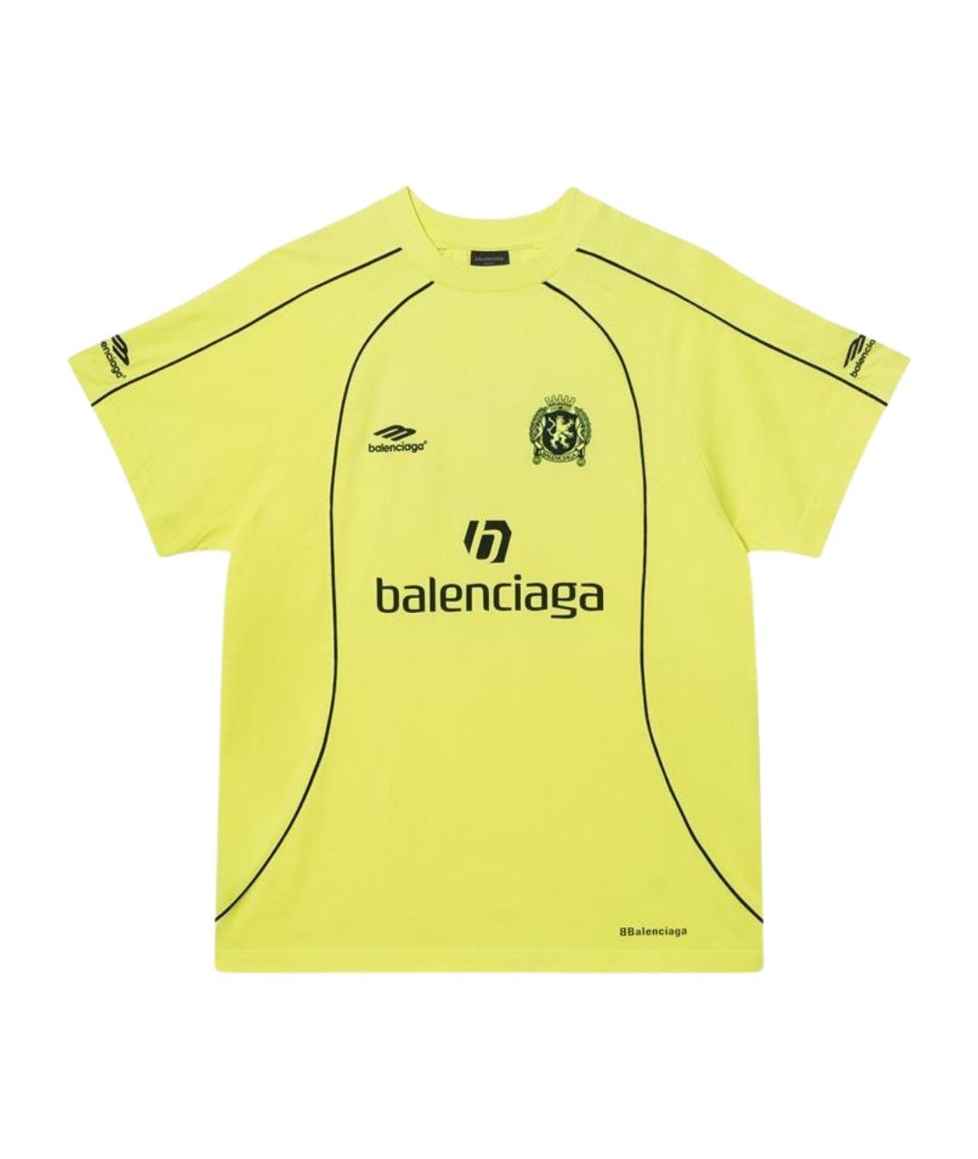 BALENCIAGA Желтая футболка, фото 1