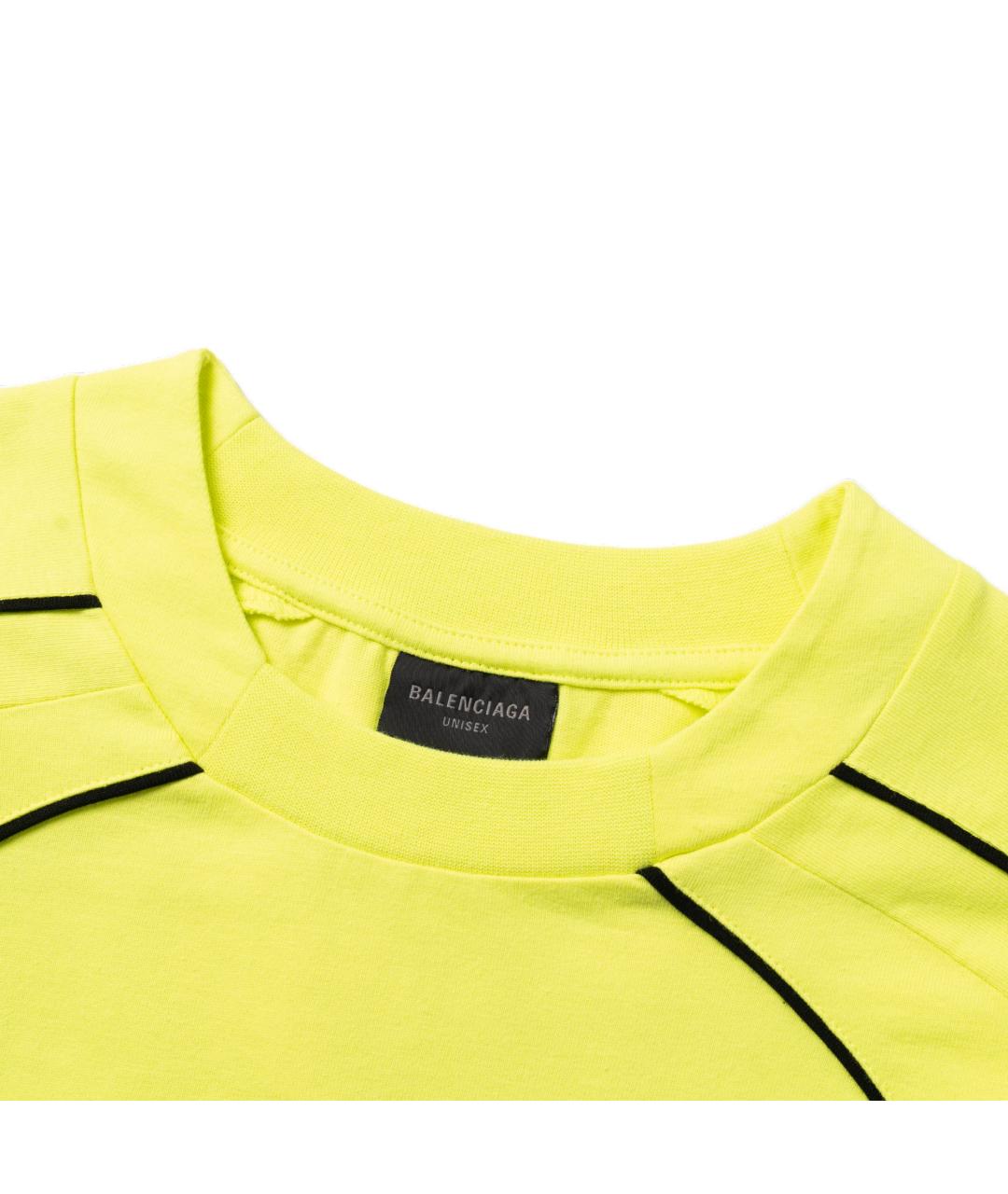 BALENCIAGA Желтая футболка, фото 3