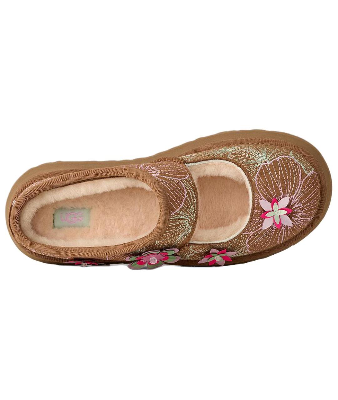 UGG AUSTRALIA Коричневые нубуковые мюли, фото 5