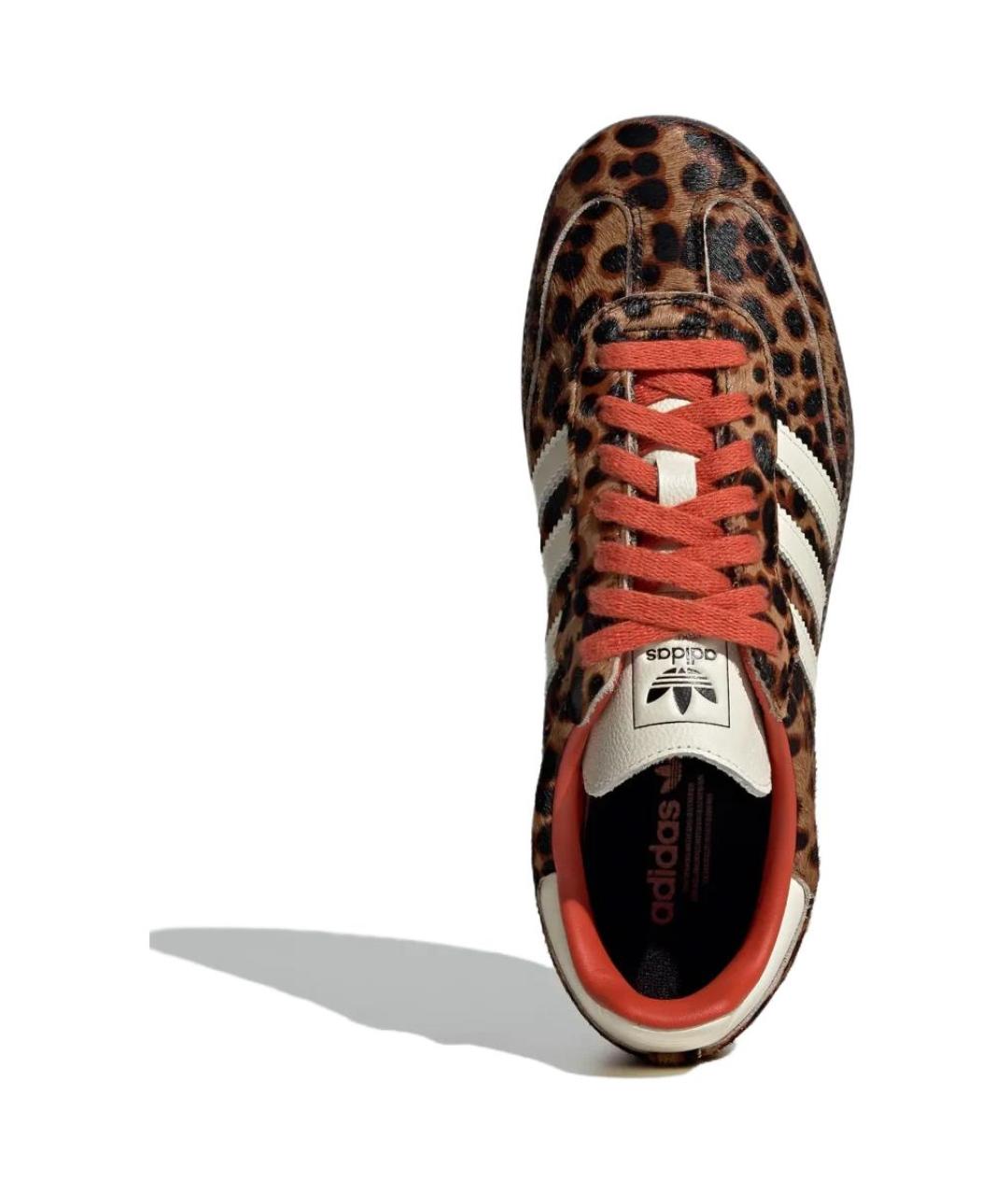 ADIDAS Коричневые кожаные кеды, фото 3