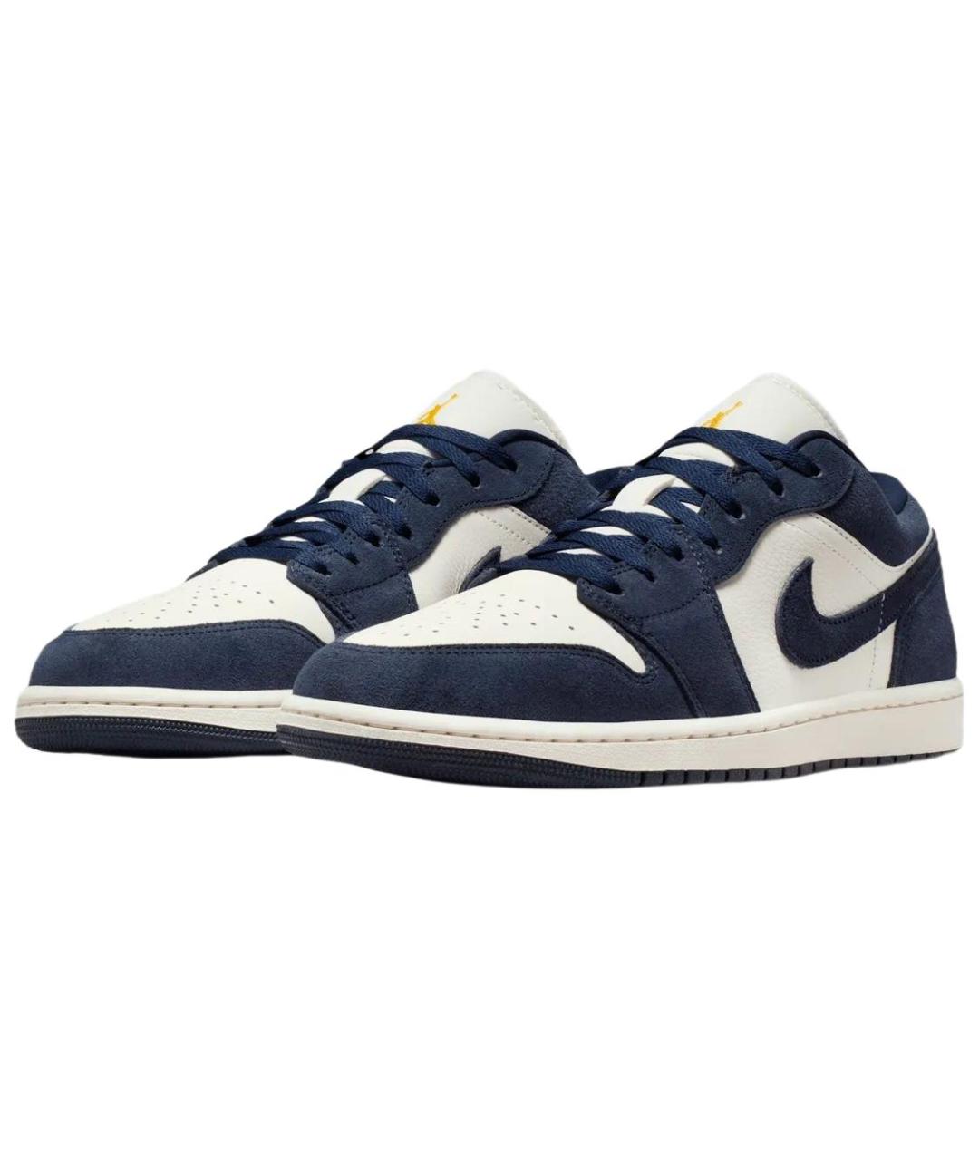 JORDAN Синие кожаные кеды, фото 3