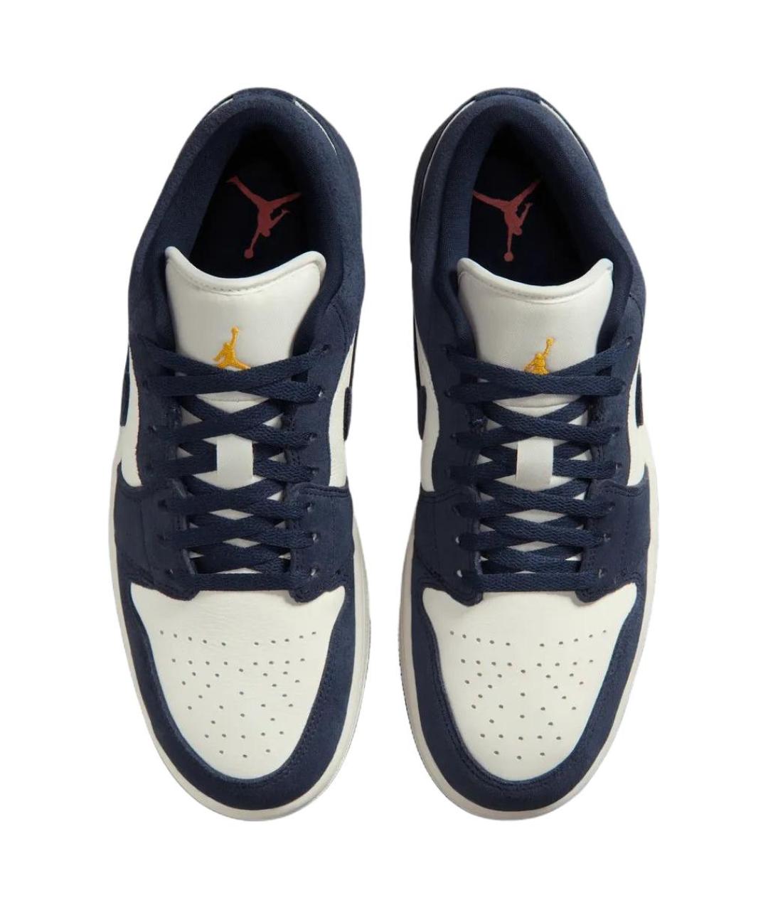 JORDAN Синие кожаные кеды, фото 4