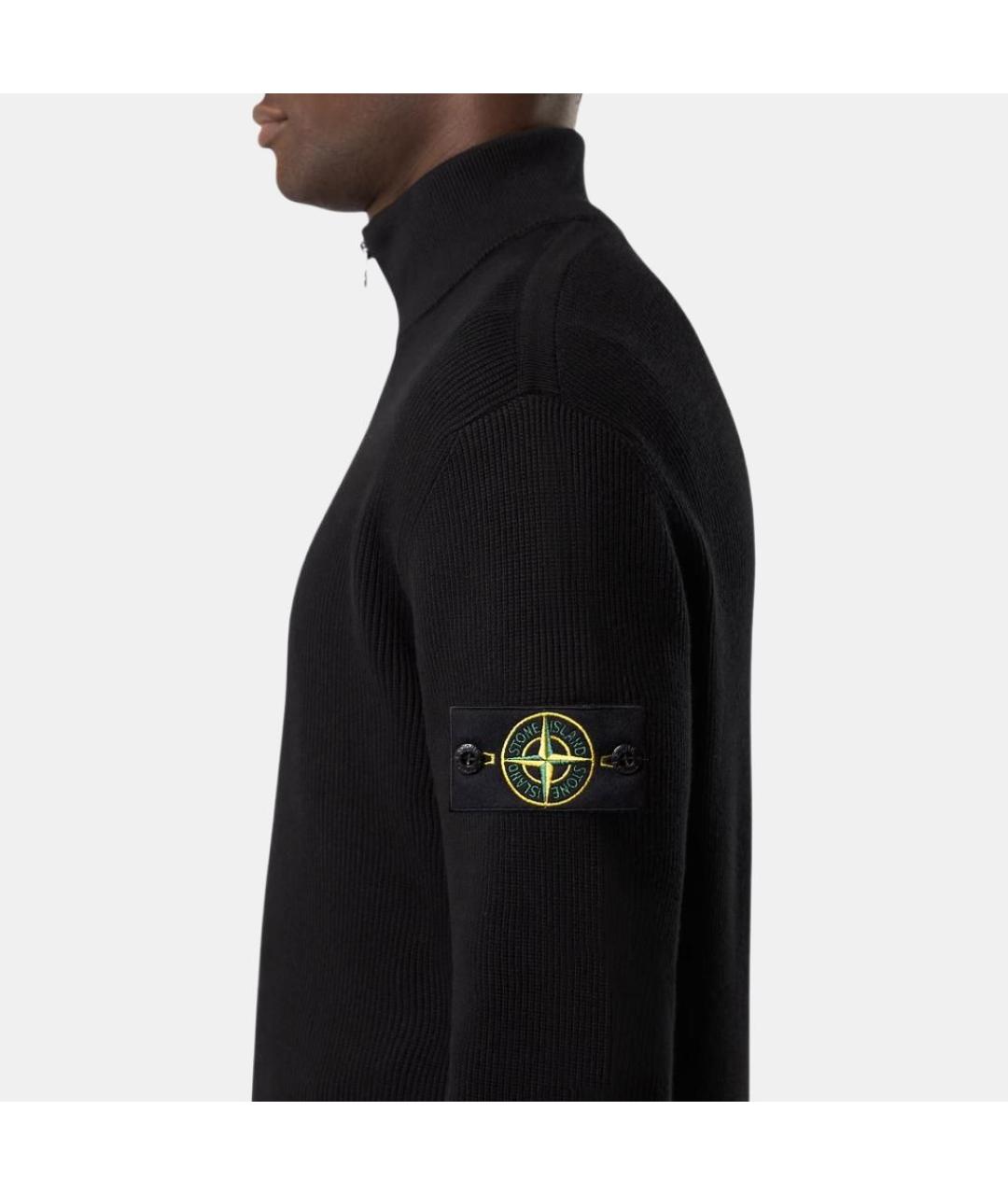 STONE ISLAND Черная куртка, фото 4