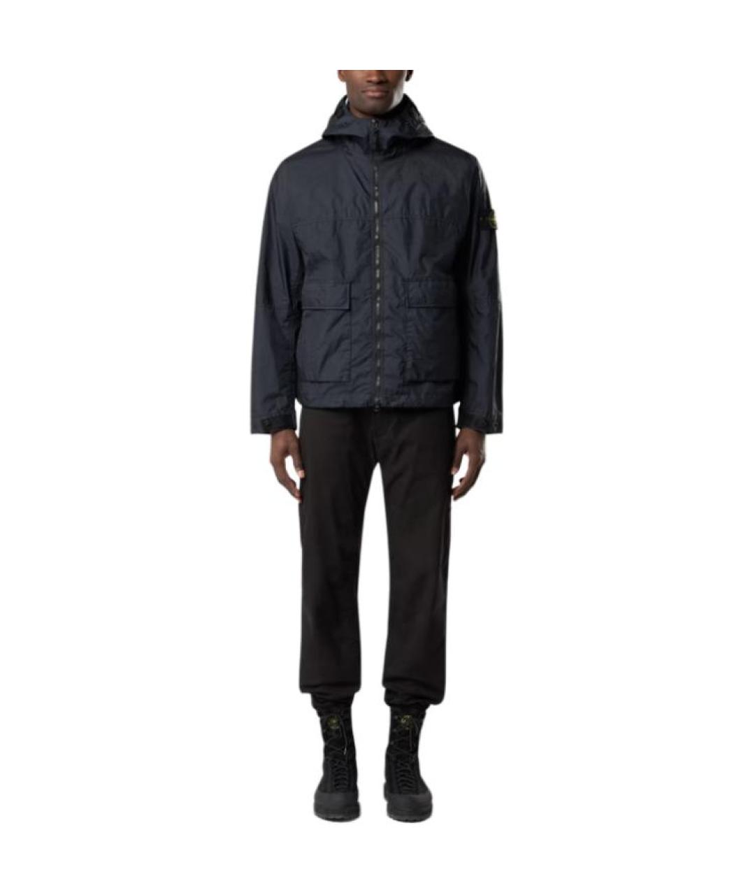 STONE ISLAND Темно-синяя куртка, фото 3