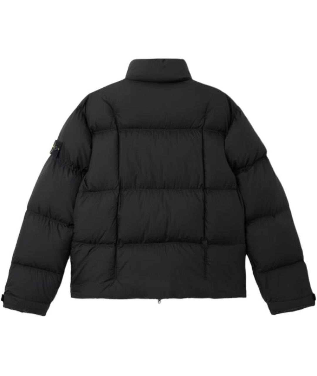 STONE ISLAND Черный пуховик, фото 2