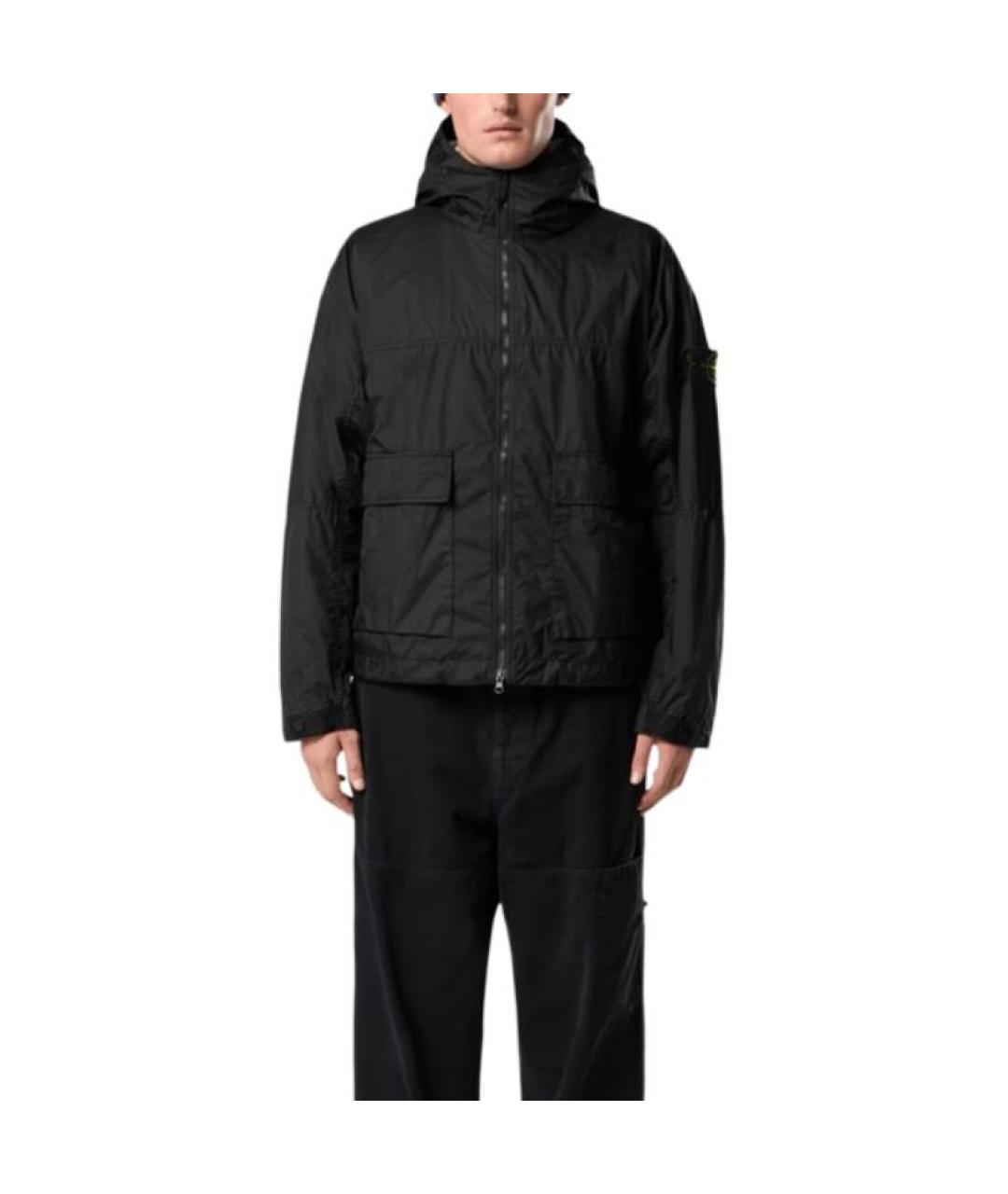 STONE ISLAND Черная куртка, фото 3