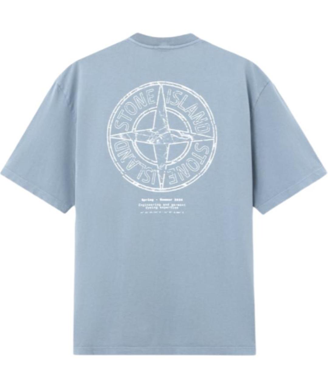 STONE ISLAND Синяя футболка, фото 2