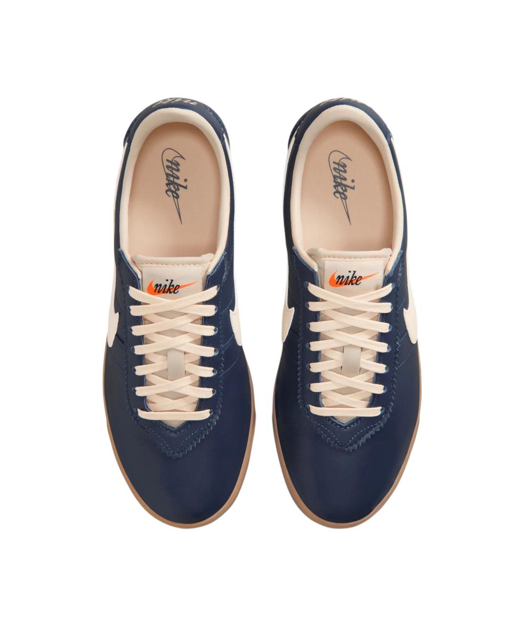 NIKE Темно-синие кожаные кеды, фото 3