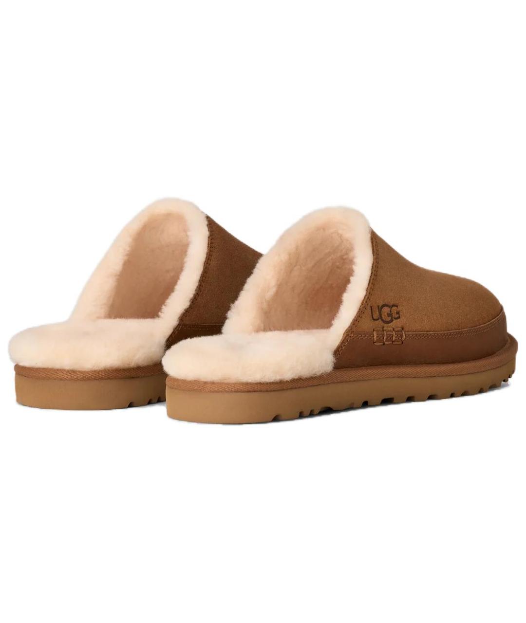 UGG AUSTRALIA Коричневые замшевые сандалии, фото 3