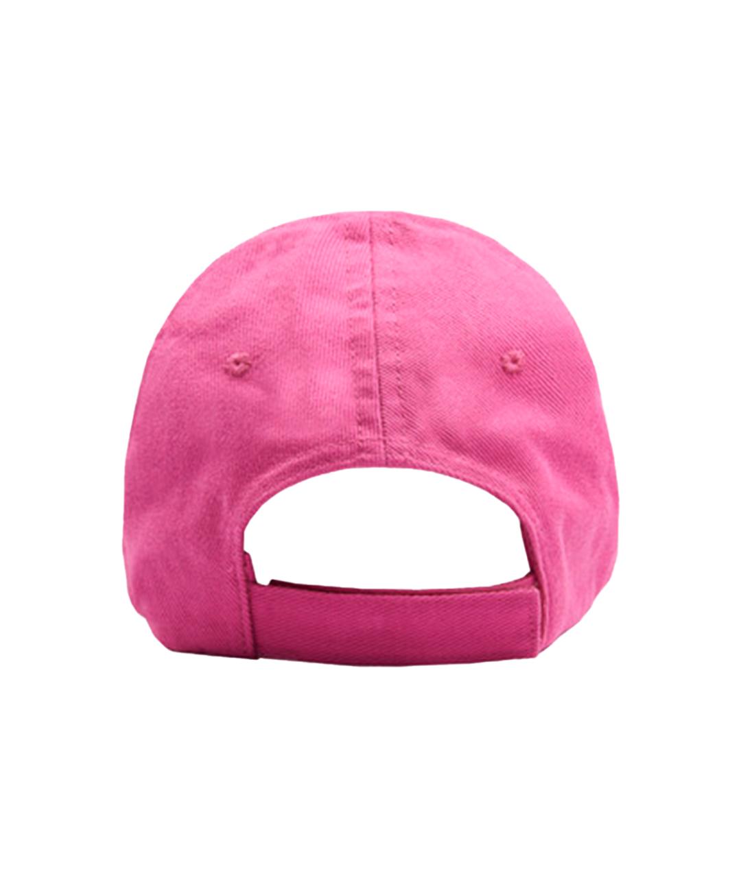 BALENCIAGA Розовая хлопковая кепка, фото 3