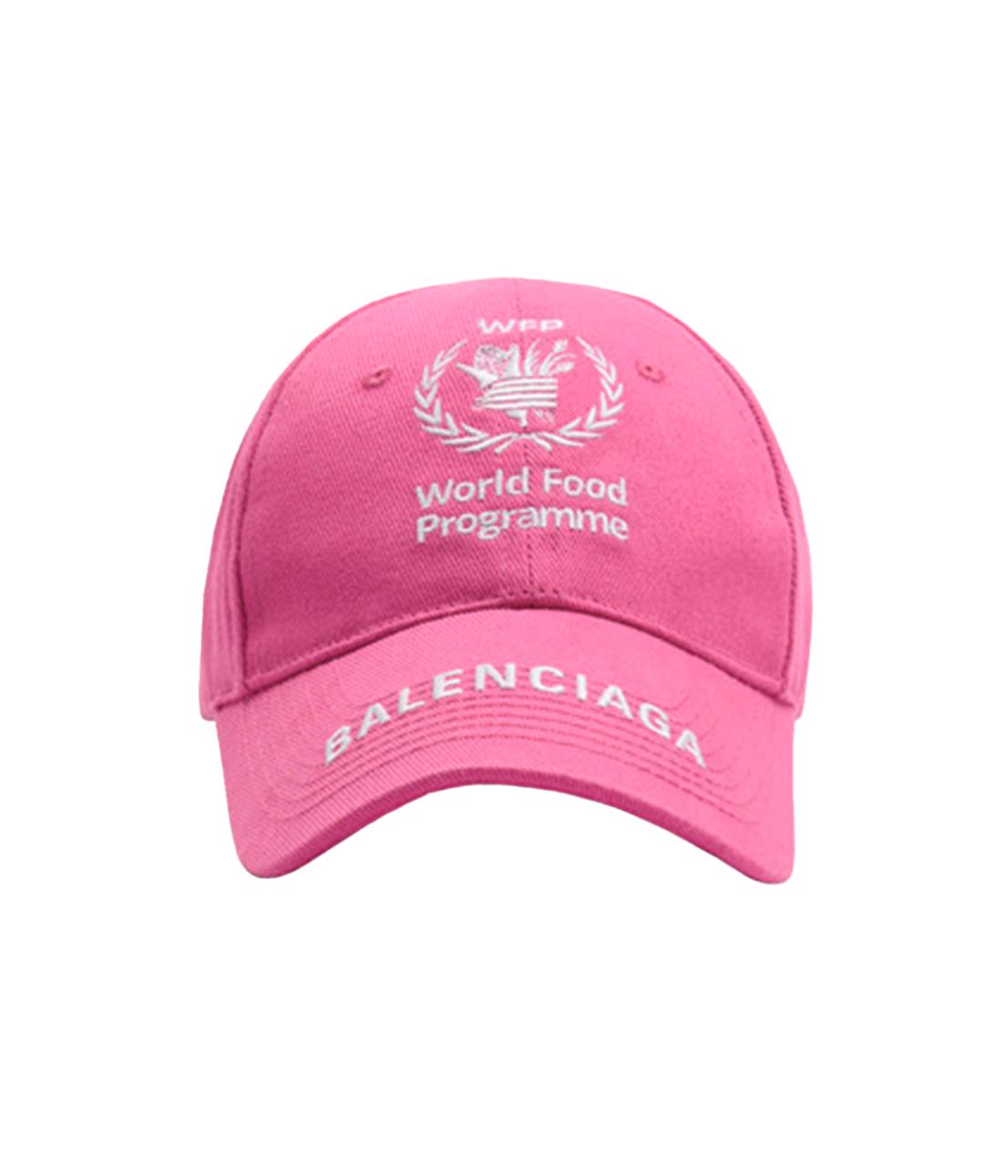 BALENCIAGA Розовая хлопковая кепка, фото 2