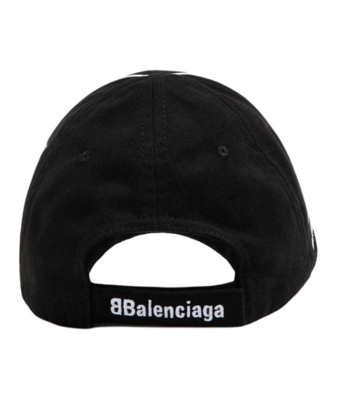 BALENCIAGA Черная хлопковая кепка/бейсболка, фото 2