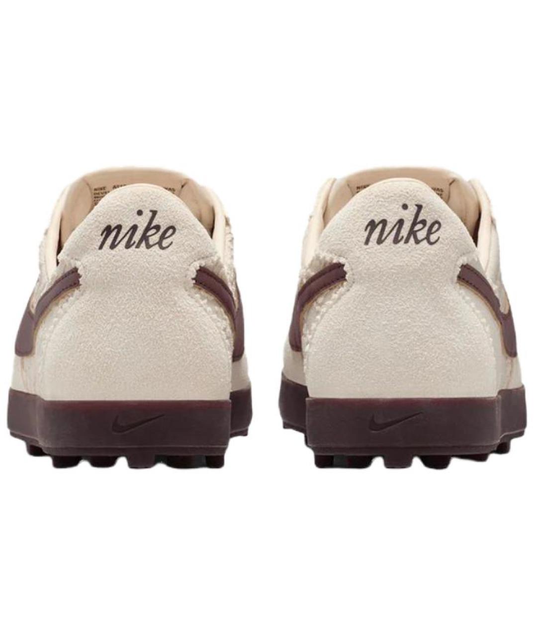 NIKE Бежевые кожаные кеды, фото 5