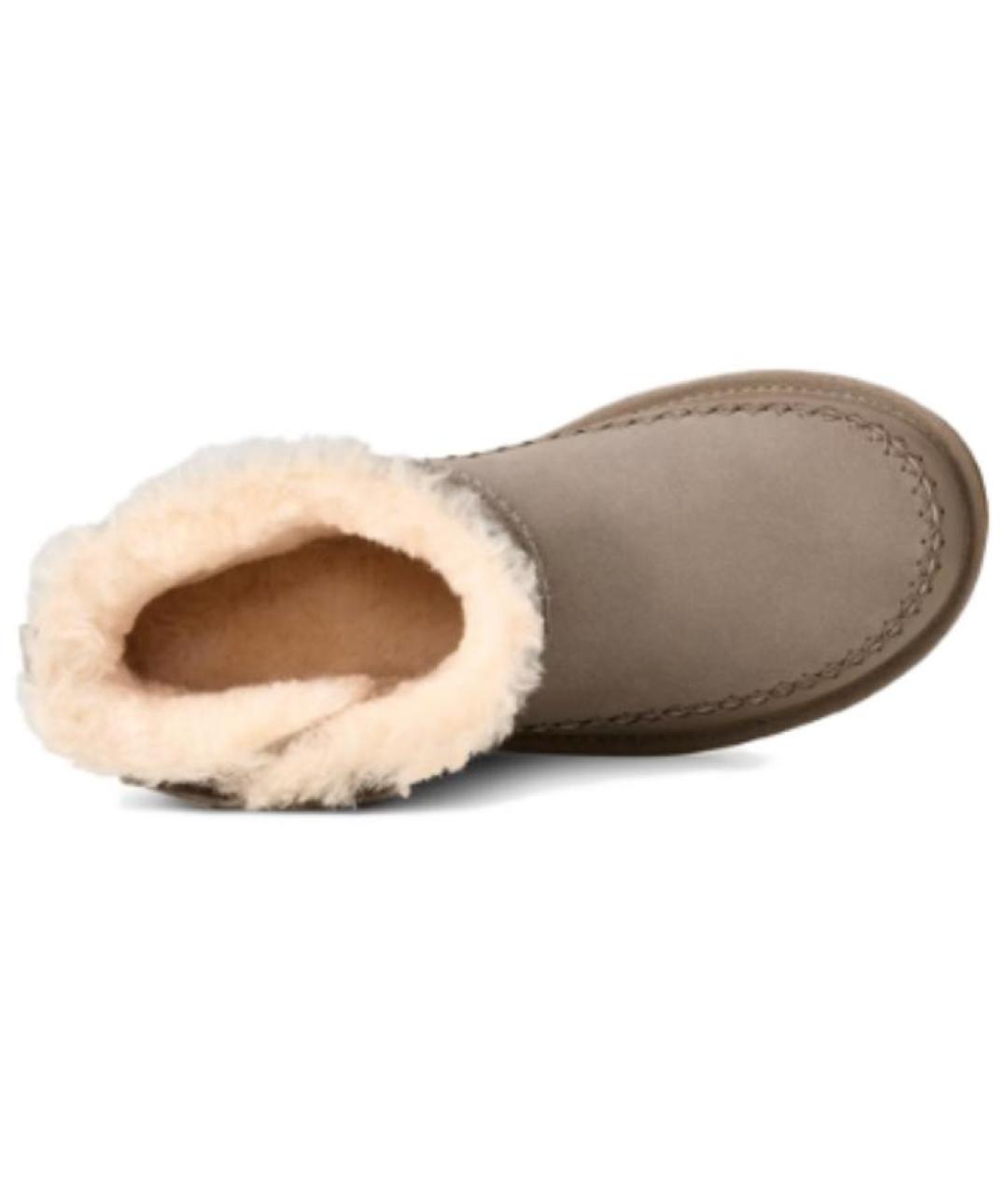 UGG Бежевые нубуковые ботинки, фото 4