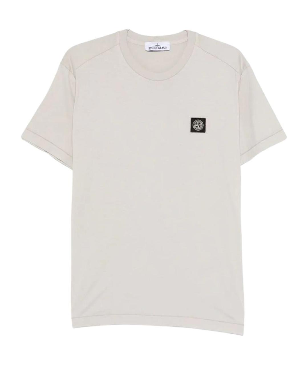 STONE ISLAND Серая футболка, фото 1