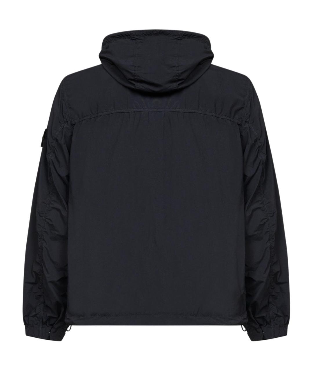 STONE ISLAND Черная полиамидовая куртка, фото 2