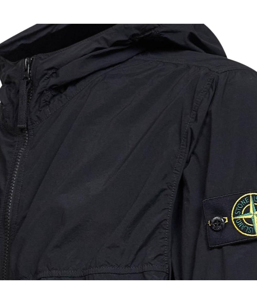 STONE ISLAND Черная полиамидовая куртка, фото 4